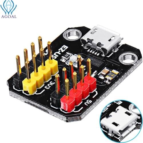 DC-DC 5V to 3.5V 5V USB Power Supply Module Micro USB Interface 3.3V 5V 1117 Chip over-current protection