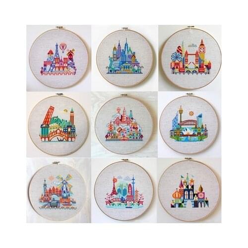 ZZ1059 Decoration Home Decor New Arrival Homfun Craft Christmas Cross Stich Set NO Hoop Counted DIY Cross Stitch Kit Painting