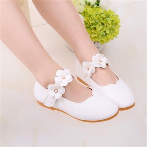 Childrens Flats Girls Casual Shoes Summer Kids Shoes for Spring PU Leather Princess shoes Comfortable Kids Flats
