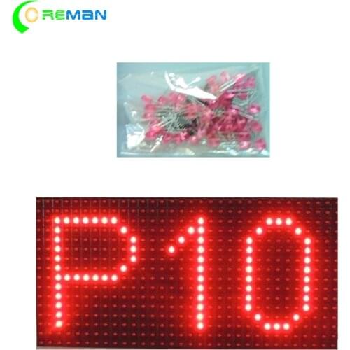 DIP Outdoor led module for single red color OD P10 message display 320*160mm 32X16