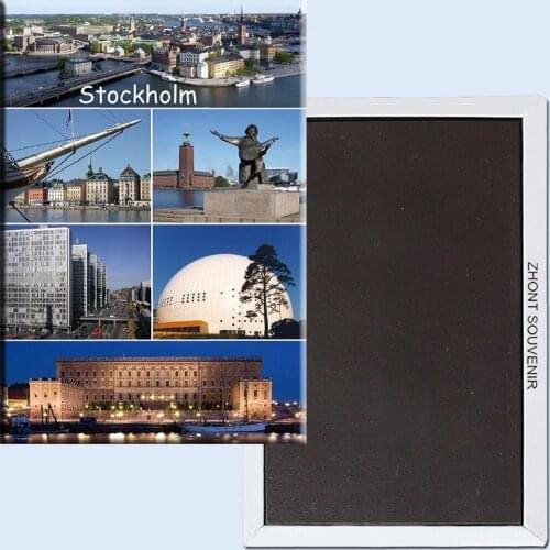 78*54mm Travel Fridge Magnets 21404,Stockholm Tourist Magnets;world scenery tourist area