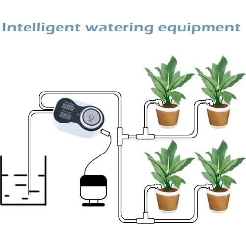 Hot Sale Intelligent Drip Irrigation System Set Water Pump Automatic Watering Device Timer Garden Self-Watering Kit for Potted