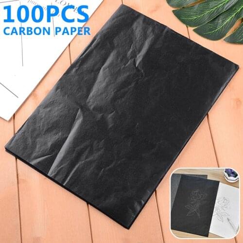 100pcs Graphite Carbon Paper Carbon Transfer Paper Painting Accessories Sheet Graphite Tracing Art Copier Handwriting