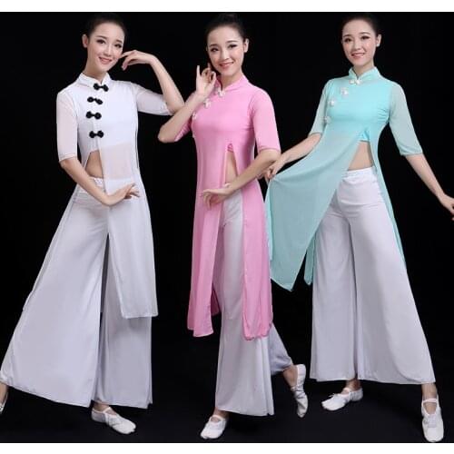 Chinese Folk Dance Costume Women Yangko Dance Dress for Stage Performance Female Fan Dance Clothing Umbrella Dance Outfit 90
