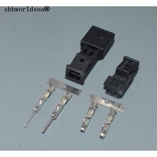 Shhworldsea 2 pin Auto connector,Car Speaker plug,Auto stereo plug,Car electric connector for BMW for vw for audi car ect