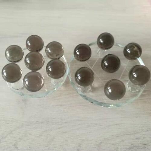 Smoky quartz sphere glass stand mineral crystals gemstones natural decoracion hogar moderno arredo casa spiritual meditation en