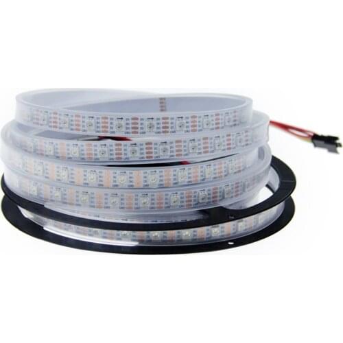 5M 16.4ft 300 Pixels WS2813 Upgraded WS2812B Individually Addressable RGB LED Flexible Strip Light 5050 SMD Dual Signal 5V
