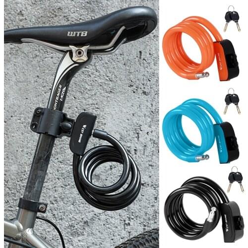 Bike Lock 1.2m Anti Theft Security Bicycle Accessories With 2 Keys Cable Lock MTB Road Bike Motorcycle Cycling Lock