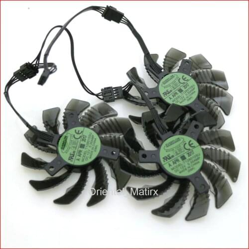 3pcs/lot T128010SU DC12V 0.35A 75mm Fan For Gigabyte GTX1050 1060 1070 1080 G1 N950OC N960G1 N970 Graphics Card Cooling Fan