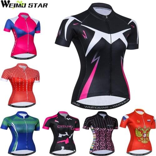 Weimostar Women Cycling Jersey mtb jersey roupa ciclismo Breathable Outdoor Mountain Uniform Cycling Racing Bicycle Clothes