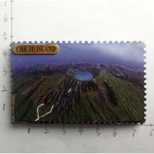 South Korea travel to commemorate the South Korean tourist hot spots in Jeju Island crater Fridge Magnets