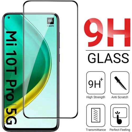 Full Screen Tempered Glass For Xiaomi Mi 10T Pro Screen Protector Xiaomi Mi 10T Lite 9 Lite 9T 9lite Mi9T Mi10t Protective Glass