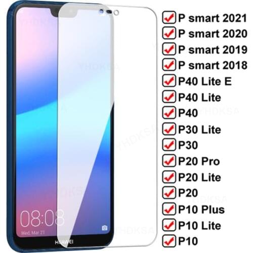 11D Protection Glass For Huawei P30 P40 Lite E P20 Pro P10 Plus Tempered Screen Protector P Smart Z 2019 2020 2021 Safety Film