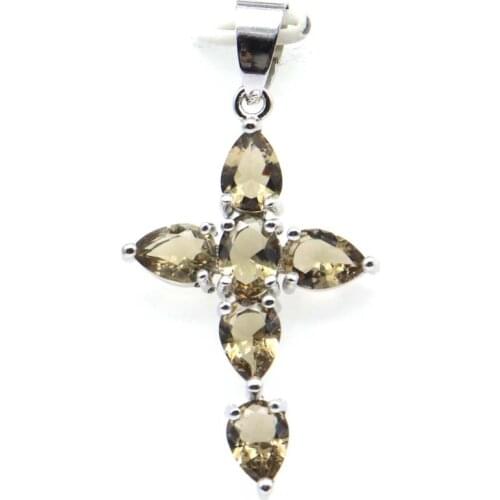 43x34mm SheCrown Star Shape Created Rich Blue Violet Tanzanite For Women Daily Wear Silver Pendant Drop Shipping