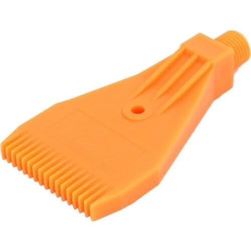 1Pcs 1/4BSP Male Thread ABS Single Hole Air Blow Off Flat Jet Nozzle Yellow 91 x 47 x 16mm
