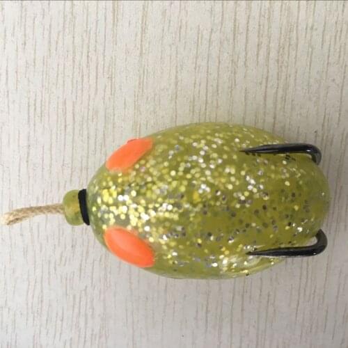 1 Piece Sale Fishing Egg Frog Lure Black Snakehead Fish Catch Artificial Lure Soft Baits 12g 50mm Quality Hooks