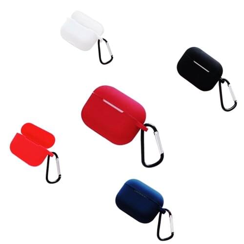 1 Pcs Silicone Case For Airpods Pro Case Support Wireless Charging Wireless Bluetooth Case For Airpod 3 With Buckle For Free