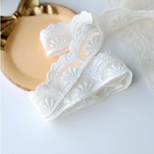 10 Meters Wholesale Off White Lace Trim Embroidered Lace Trimming Lace Ribbon 42mm Width