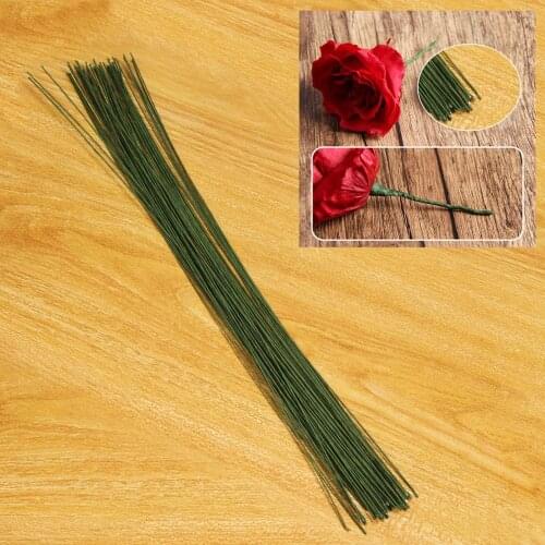 50Pcs 36cm Length Florist Stub Wire Choice of Gauge Floristry Wires for Home Wedding Flower Arrangement