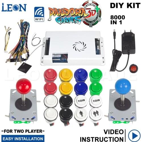 Tekken 3 Arcade Diy Kit Pandora Box 3d 8000 In 1 Happ Arcade Buttons Rpi Dual Arcade Joystick Zippy Pandora Games 3d Wifi