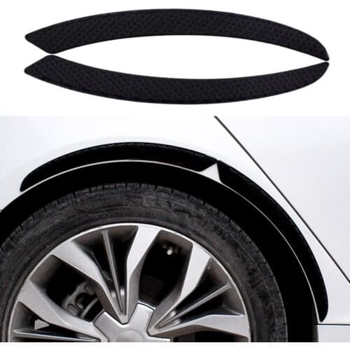 Car Wheel Eyebrow Arch Decorative Protector Anti-collision Strip Wheel Arch Scratch Stickers Rubber Mouldings Universal Styling