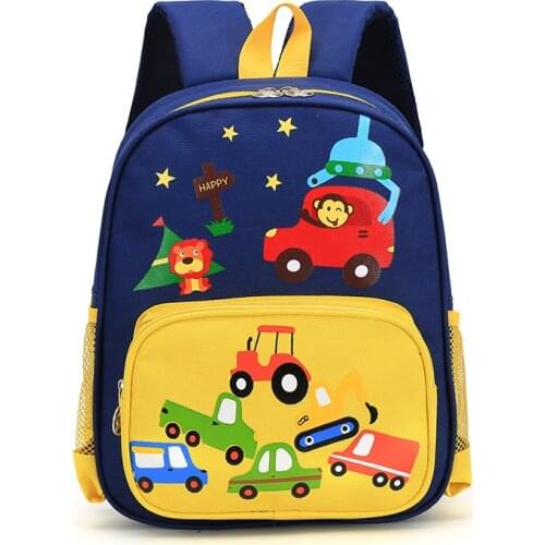 New Children Lightweight Printing Backpack Boys Car World Cartoon School Bags For Kids Waterproof Bagpack Girls Bookbag Mochila