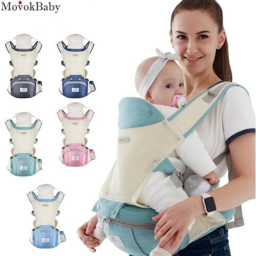 New 0-48 Month Ergonomic Baby Carrier Infant Baby Hipseat Carrier 3 In 1 Front Facing Ergonomic Kangaroo Baby Wrap Sling