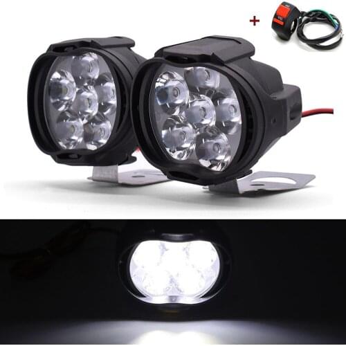 2PCS Motorcycle Headlight 1000LM Spotlight With Switch Auxiliary Lamp For BMW gs 1200 F650GS F700GS f 650 700 gs f650 f700gs