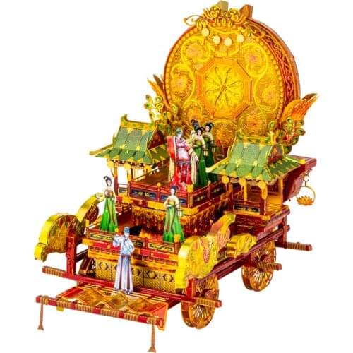 Art Model 3D Metal Puzzle Xu Hezi Float building Model kits DIY Laser Cut Assemble Jigsaw Toy For Children