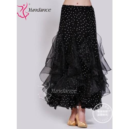 Customized Lady Ballroom Dancing Skirt Modern Dance Dress Waltz Valse Tango Galop Fox Trot Social Dance Dress Skirt B-2649