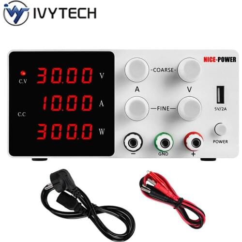 IVYTECH 30V 10A 60V5A 120V DC Bench Switching PowerSupply Adjustable Laboratory Voltage Regulator Power Supplies Fine Adjustment