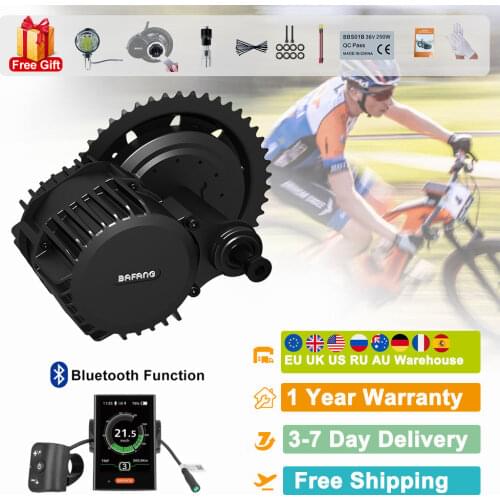Bafang 48V 1000W BBSHD/BBS03B Mid Drive Motor Electric BB 68-73MM Bicycle Conversion Kits 8FUN E-bike Powerful Motor Display
