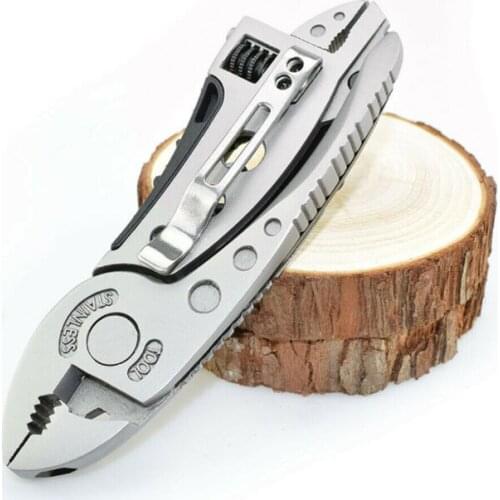 HRC53 Stainless Steel Multi-tool Pocket Knife Plier Folding Plier Mini Portable Folding Pliers Outdoor Camping Survival EDC Tool
