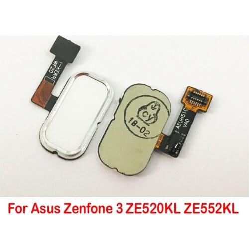 New Home Button For Asus Zenfone 3 ZE520KL ZE552KL Fingerprint Sensor Return Key Menu Flex Ribbon Cable