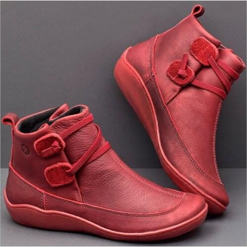 New Autumn And Winter Martin Boots Fat British Wind Retro Boots High Quality PU Waterproof Warm Womens Booties Mujer Botas