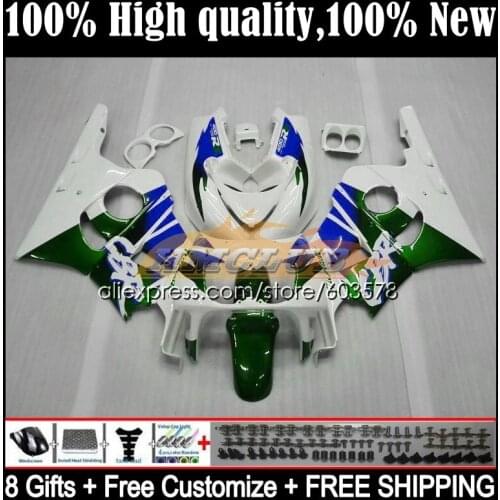 CBR400RR NC29 For HONDA CBR400 RR 94 95 96 97 98 99 33CL.76 CBR 400 RR 400RR 1994 1995 1996 1997 1998 1999 Fairing white green