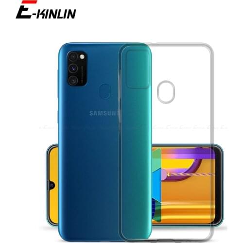 Clear Crystal Soft Silicone Back Cover For Samsung Galaxy M01 Core M51 M10 M11 M20 M21 M30 M31 M40 Ultra Thin TPU Phone Case
