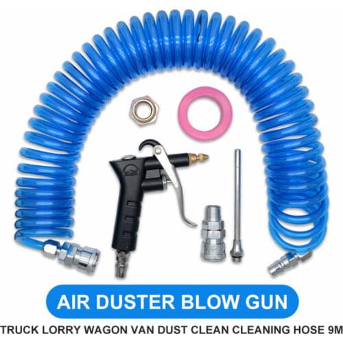 9m Hose Truck Dust Blower Clean Nozzle +Car Air Blower Blow Spray Gun Blow Spray Tool Kit Spray Gun Cleaning Tools for Car