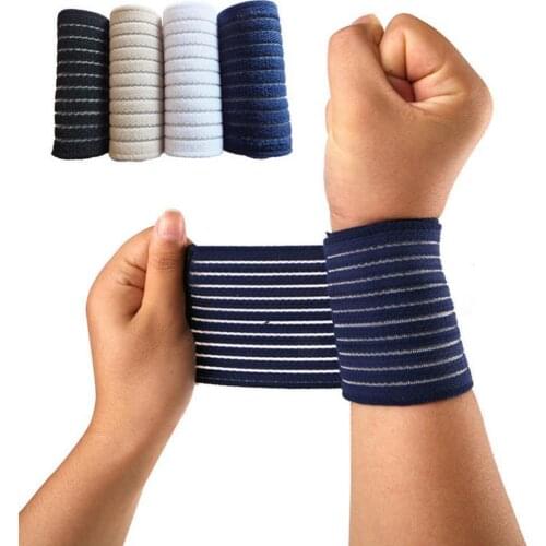 Adjustable Sports Wristband Wrap Bandage Support Gym Strap Wrist Ankle Brace Breathable High Elastic Convenient Magic Tape