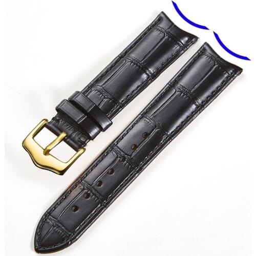 19mm 20mm 21mm 22mm New Arrival High Quality Curved Interface Leather Strap Universal Replacement Watchband