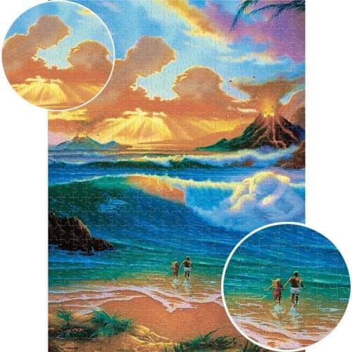 Romantic Love Jigsaw Puzzle Couple Game Holiday Gift Adult Puzzle Wooden Toy 2000 Piece Children Gift Educational Thinking