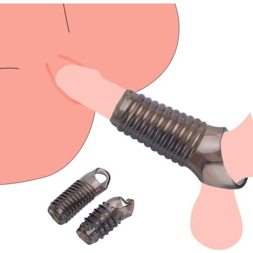 Adult Penis Sleeve Adjustable Silicone Ring Reusable Condom Penis Extender Delay Lasting Help Erection Sex Shop Toys For Men