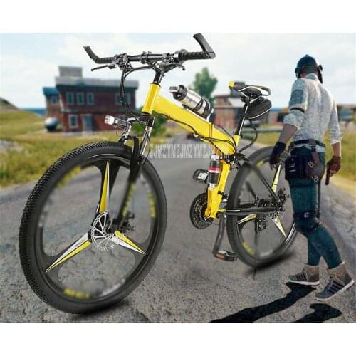 New 26 inch Electric Bicycle Foldable Magnesium Alloy Integrated Wheel Carbon Steel 36V 250W City/Mountain/Road E Bike