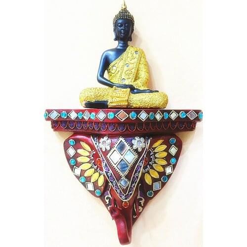 Elephant Buddha sculpture wall hanging Nordic home decoration accessories living room crafts Sakyamuni Buddhist lovers gifts