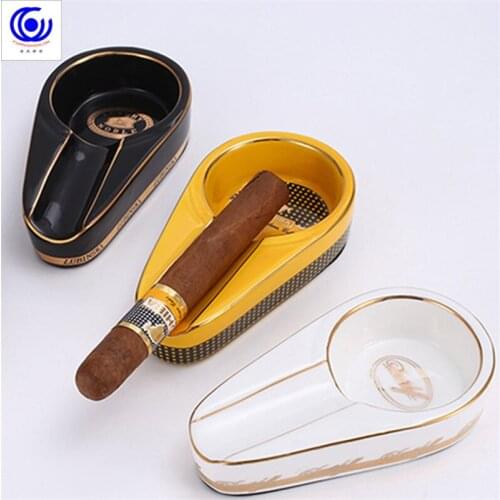 Light luxury cigar ashtray ceramic ashtray creative cigar special ashtray accessories