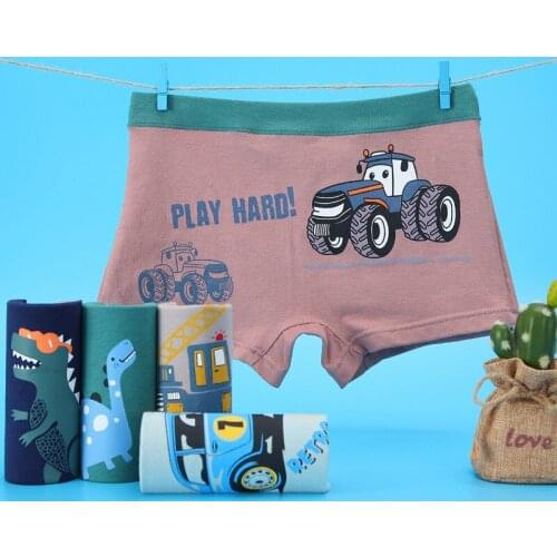 5 Pieces Boys Underwear Kids Panties Cotton Cartoon Baby Briefs 1-12 Year Children Underwear Boxer Briefs