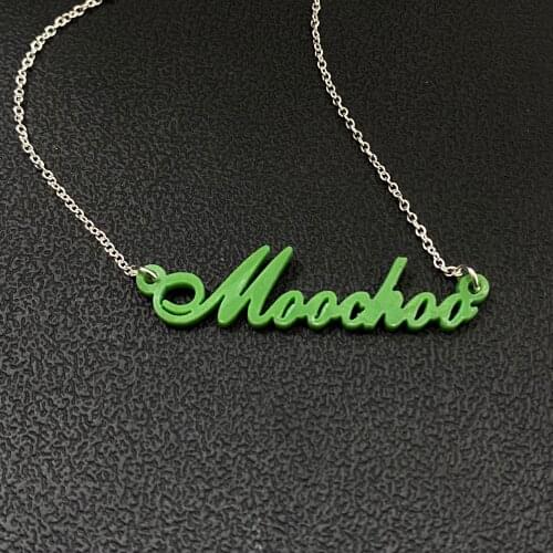 Personalized Custom Name Necklace Hip hop Customized Acrylic Pendant Necklace Fashion DIY Necklace Jewelry for Kids Boys Girls