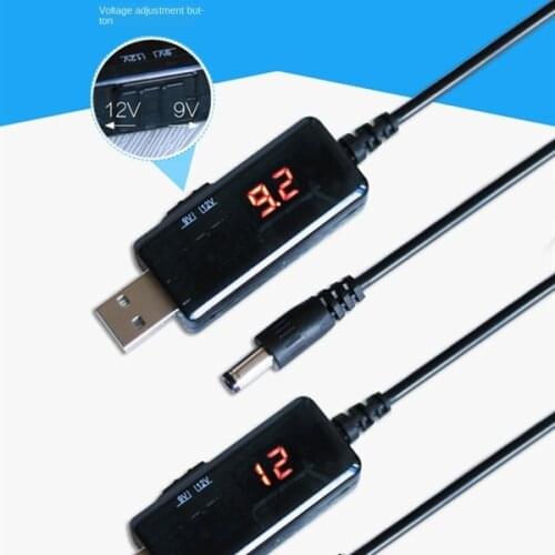 USB Boost Converter DC 5V to 9V 12V USB Step-up Converter Cable + 3.5x1.35mm Connecter For Power Supply/Charger/Power Converter