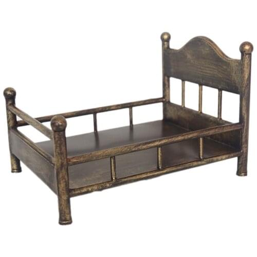 Newborn iron bed photo posing props baby boy baby girl metal bed sofa with photography props accessories gift