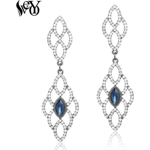 VEYO Rhinestone Earrings for Woman Drop Earrings Crystal Earrings Trendy Zinc Alloy Lead free nickel free